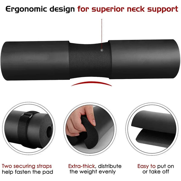 Thickened Barbell Shoulder Pads: Non-Slip Neck Support for Weightlifting