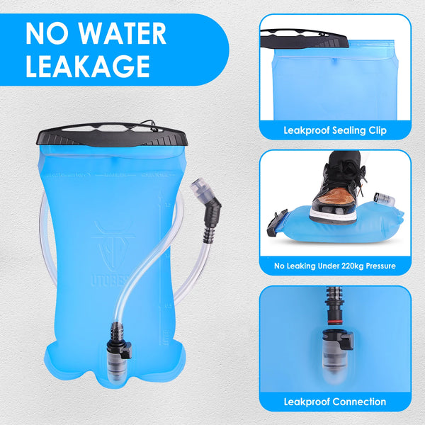 UTOBEST Hydration Water Bladder 1.5L BPA Free, Leak Proof  for Running Cycling Hikin
