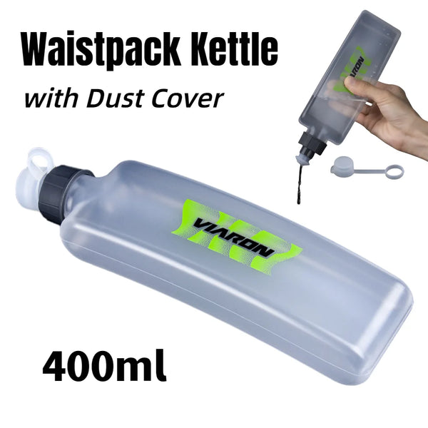 400ml Flat Water Bottle: Portable Hydration for Running, Cycling, and Hiking