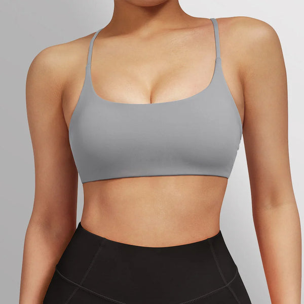 Women's Fitness Sports Bra: Supportive Crop Top for Running and Yoga