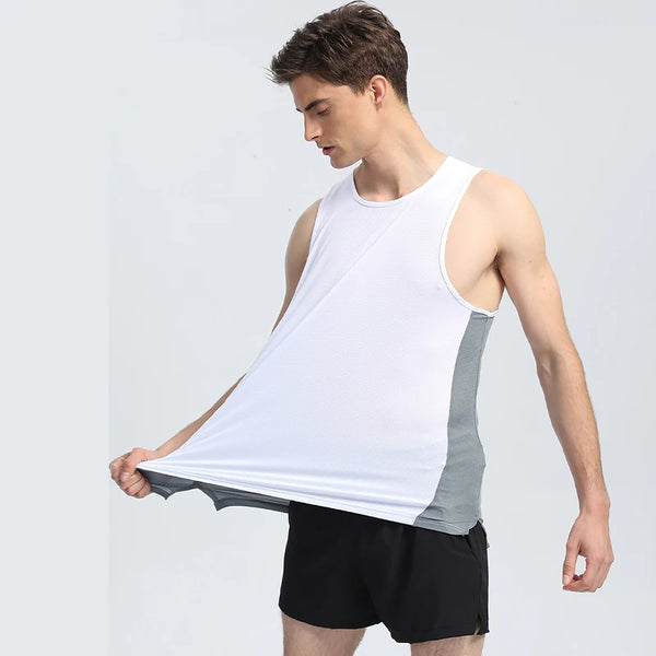 Mesh Gym Tank Top: Breathable Fitness Sleeveless Shirt